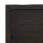 vidaXL Πάγκος Μπάνιου Σκ. Γκρι 40x40x(2-4) εκ. Επεξ. Μασίφ Ξύλο
