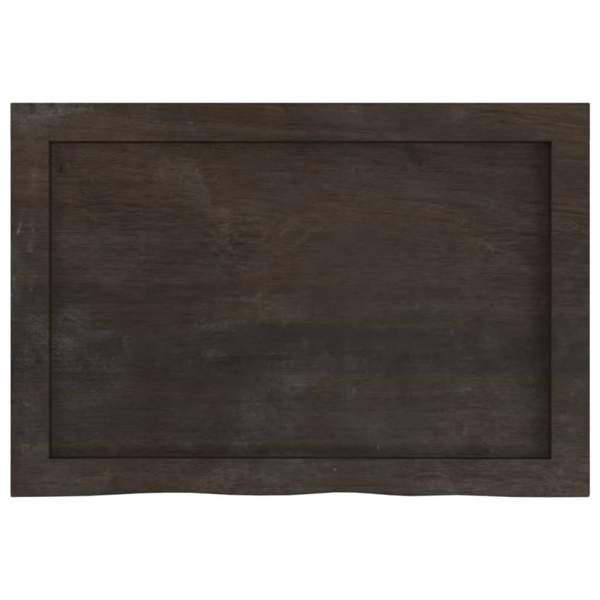 vidaXL Πάγκος Μπάνιου Σκ. Γκρι 60x40x(2-4) εκ. Επεξ. Μασίφ Ξύλο