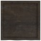 vidaXL Πάγκος Μπάνιου Σκούρο Γκρι 60x60x4 εκ. Επεξ. Μασίφ Ξύλο