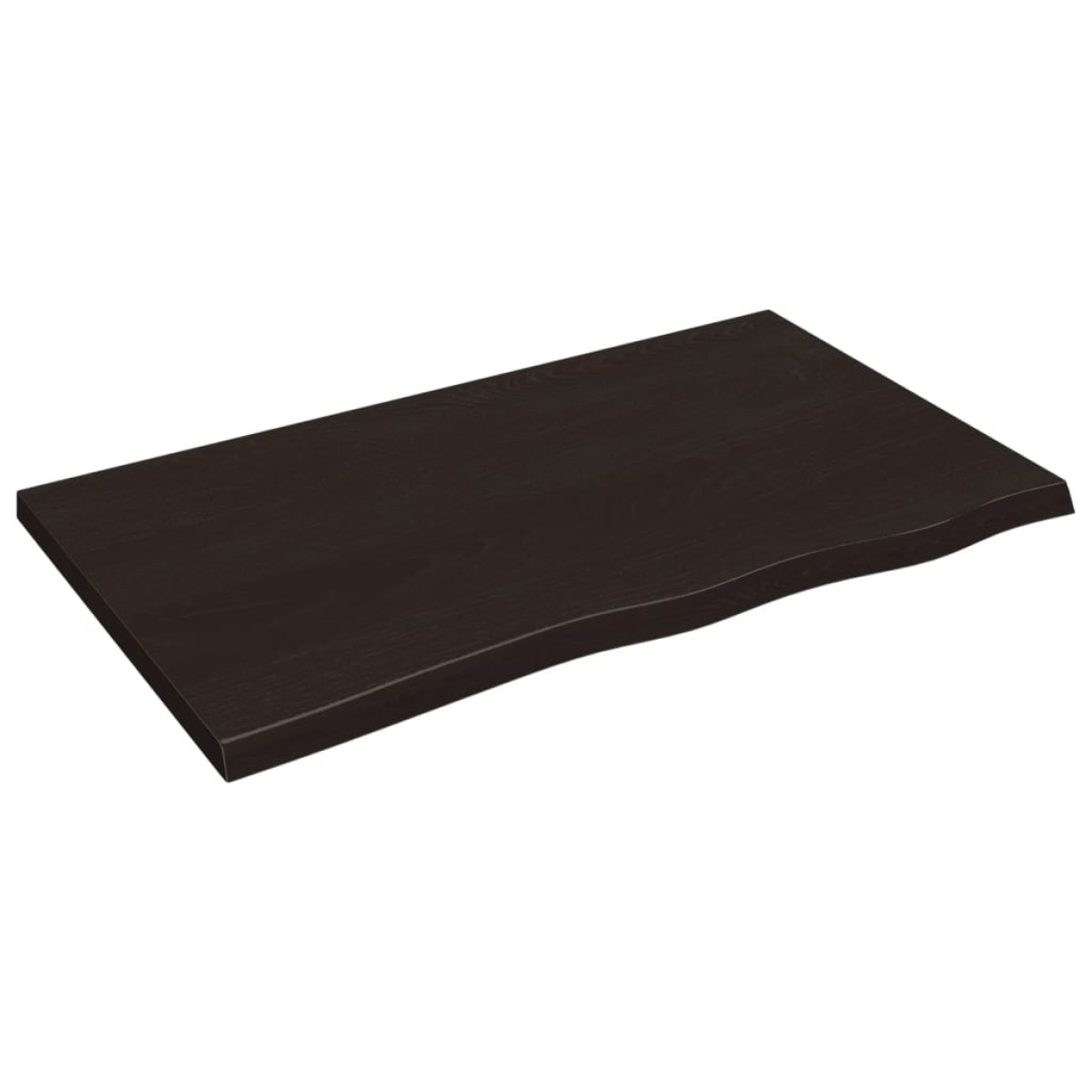 vidaXL Πάγκος Μπάνιου Σκ. Γκρι 100x60x4 εκ. Επεξ. Μασίφ Ξύλο