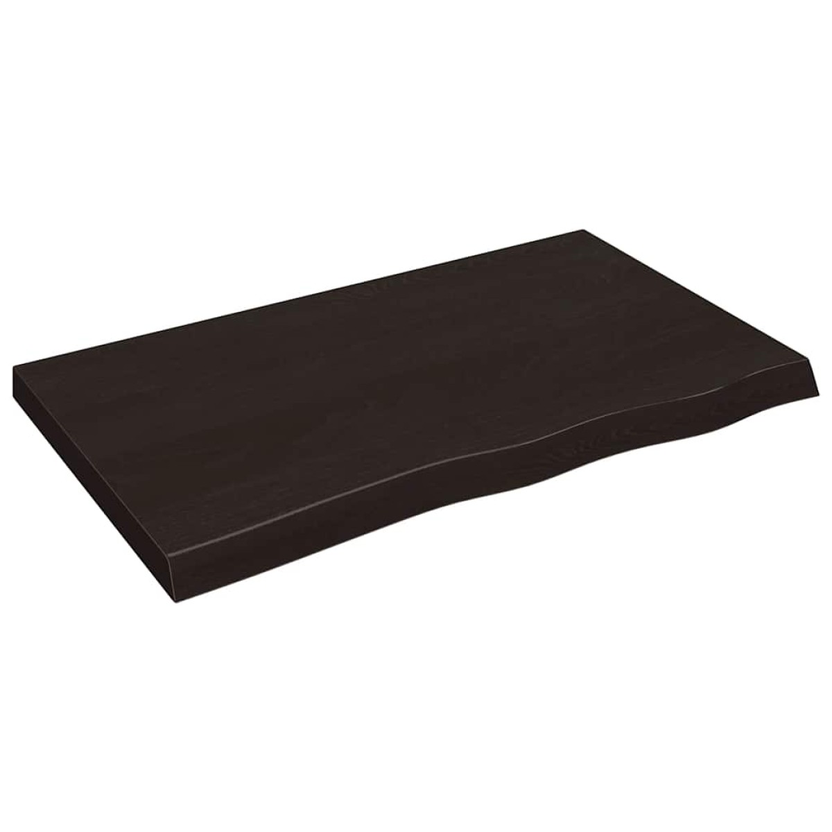 vidaXL Πάγκος Μπάνιου Σκούρο Γκρι 100x60x6 εκ. Επεξ. Μασίφ Ξύλο
