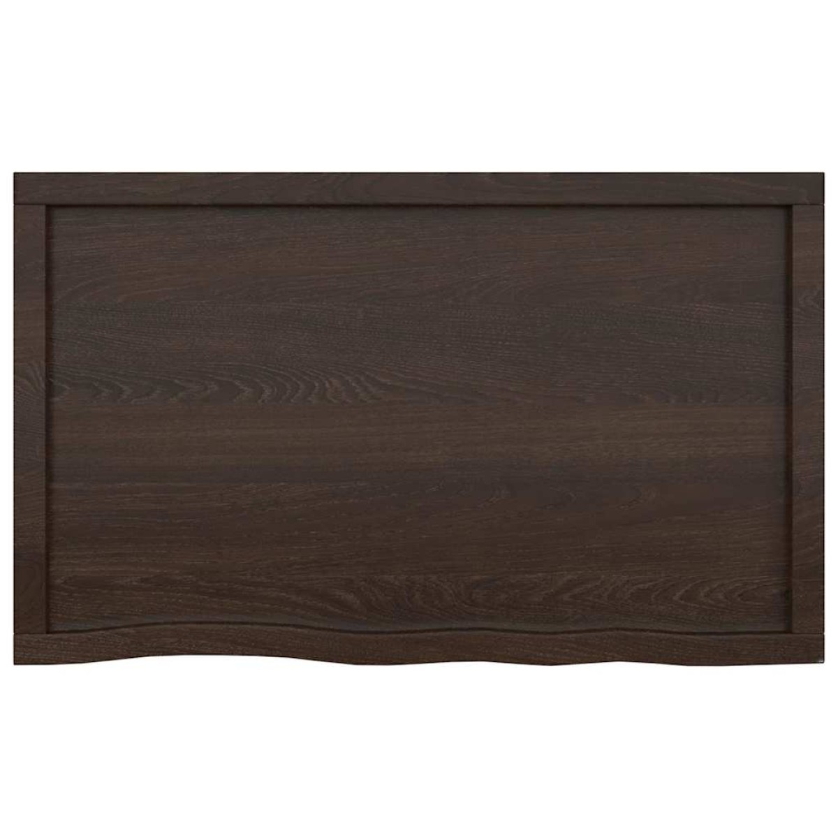 vidaXL Πάγκος Μπάνιου Σκούρο Γκρι 100x60x6 εκ. Επεξ. Μασίφ Ξύλο