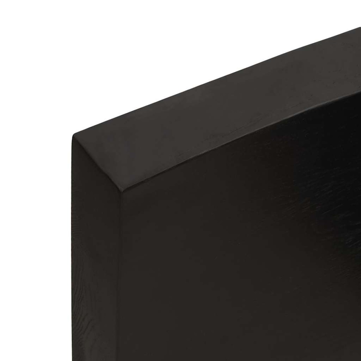 vidaXL Πάγκος Μπάνιου Σκούρο Γκρι 100x60x6 εκ. Επεξ. Μασίφ Ξύλο