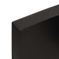 vidaXL Πάγκος Μπάνιου Σκούρο Γκρι 100x60x6 εκ. Επεξ. Μασίφ Ξύλο