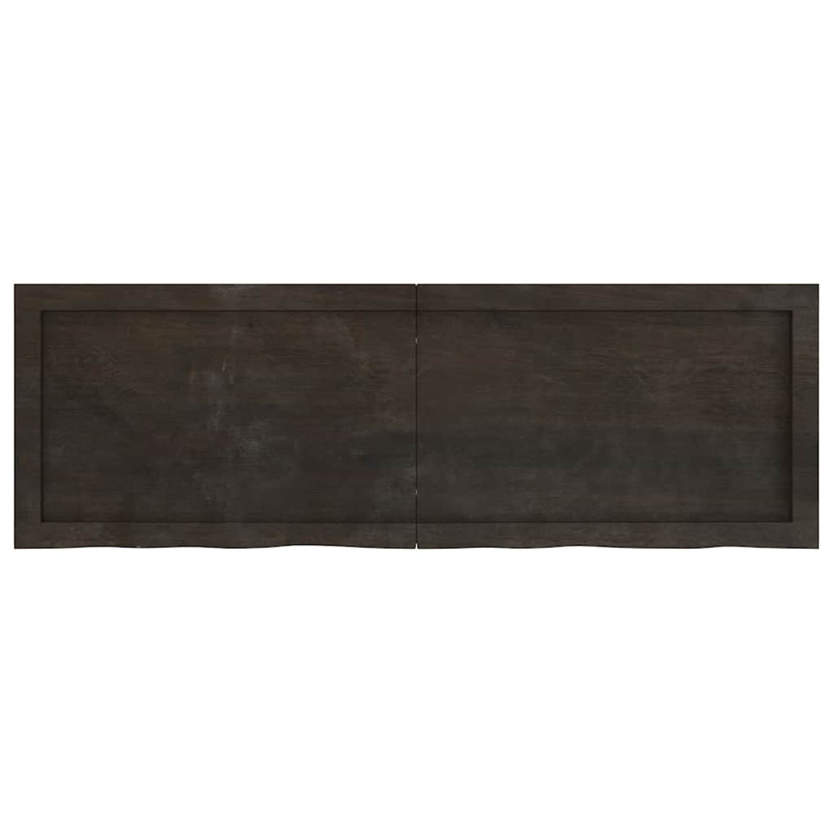 vidaXL Πάγκος Μπάνιου Σκ. Γκρι 120x40x6 εκ. Επεξ. Μασίφ Ξύλο
