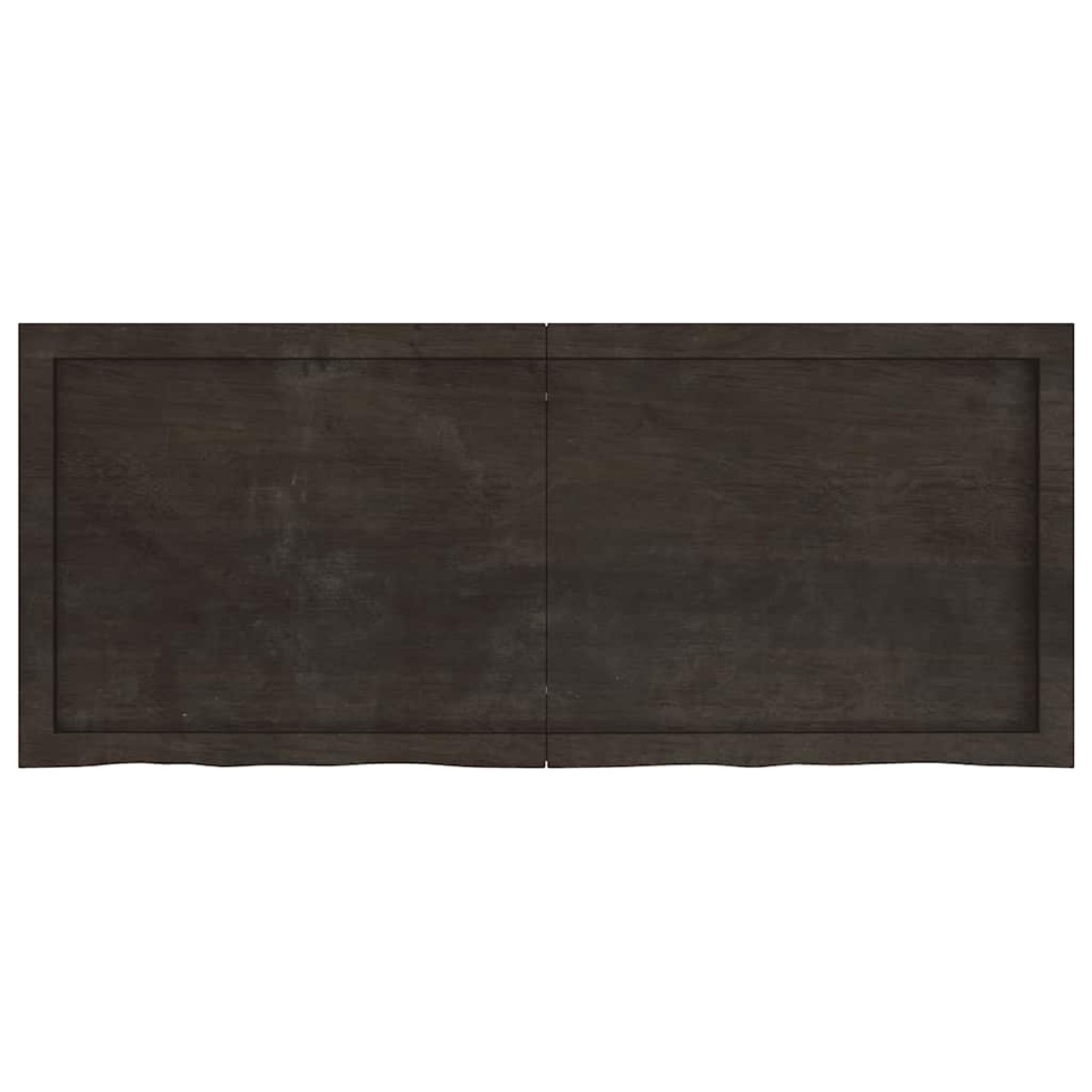 vidaXL Πάγκος Μπάνιου Σκ. Γκρι 120x50x4 εκ. Επεξ. Μασίφ Ξύλο