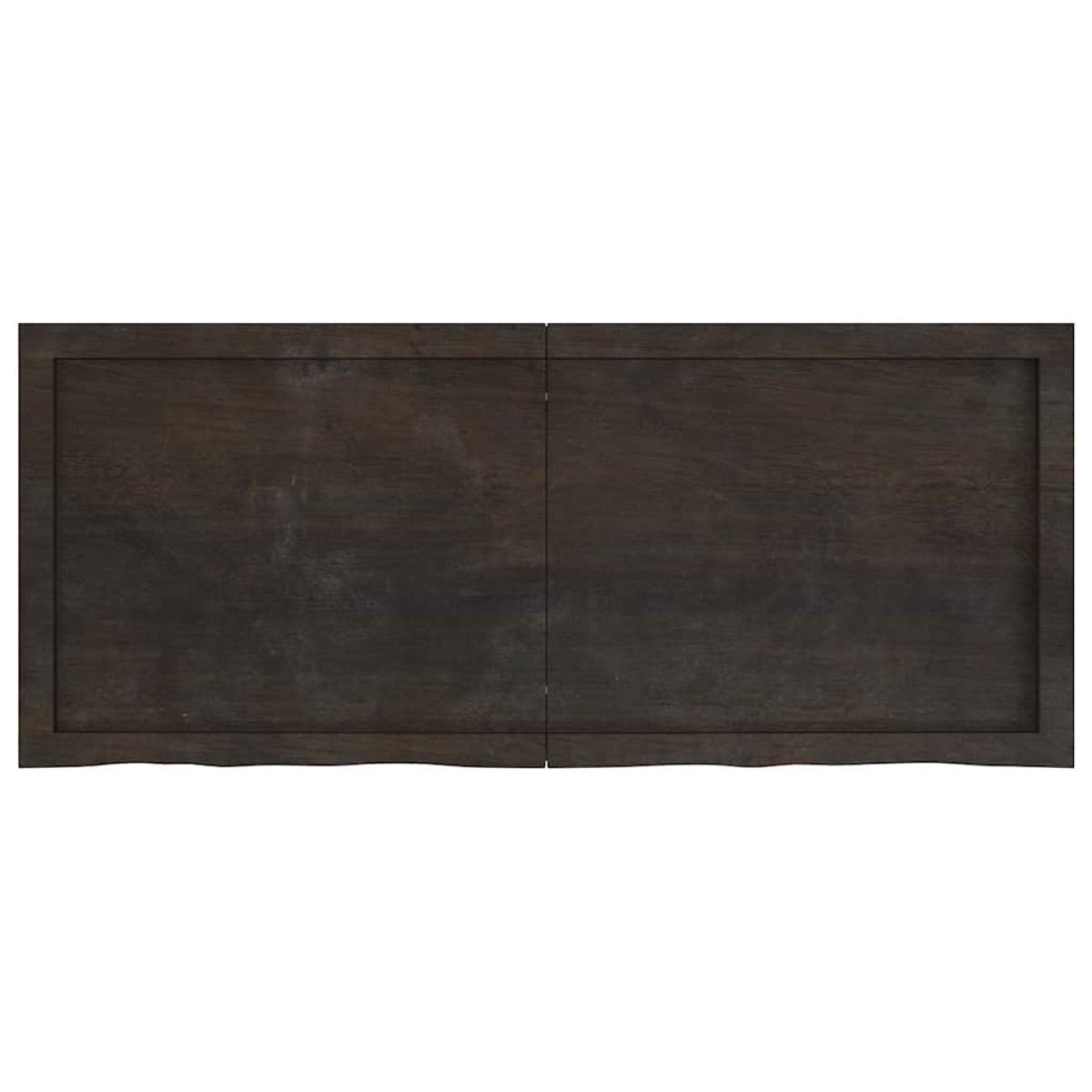 vidaXL Πάγκος Μπάνιου Σκ. Γκρι 120x50x6 εκ. Επεξ. Μασίφ Ξύλο