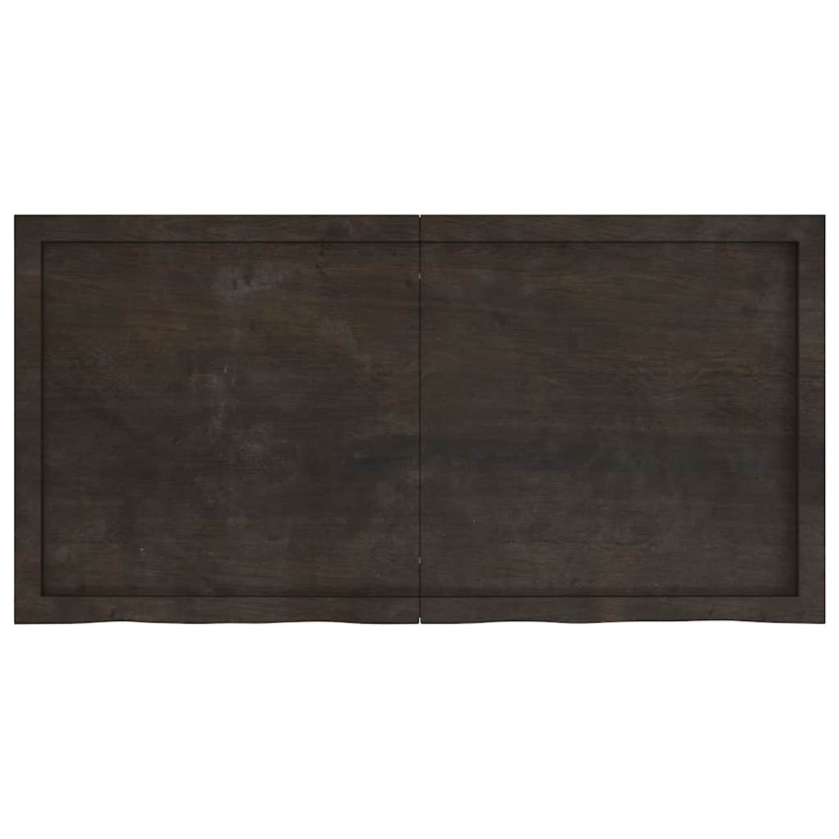 vidaXL Πάγκος Μπάνιου Σκ. Γκρι 120x60x6 εκ. Επεξ. Μασίφ Ξύλο