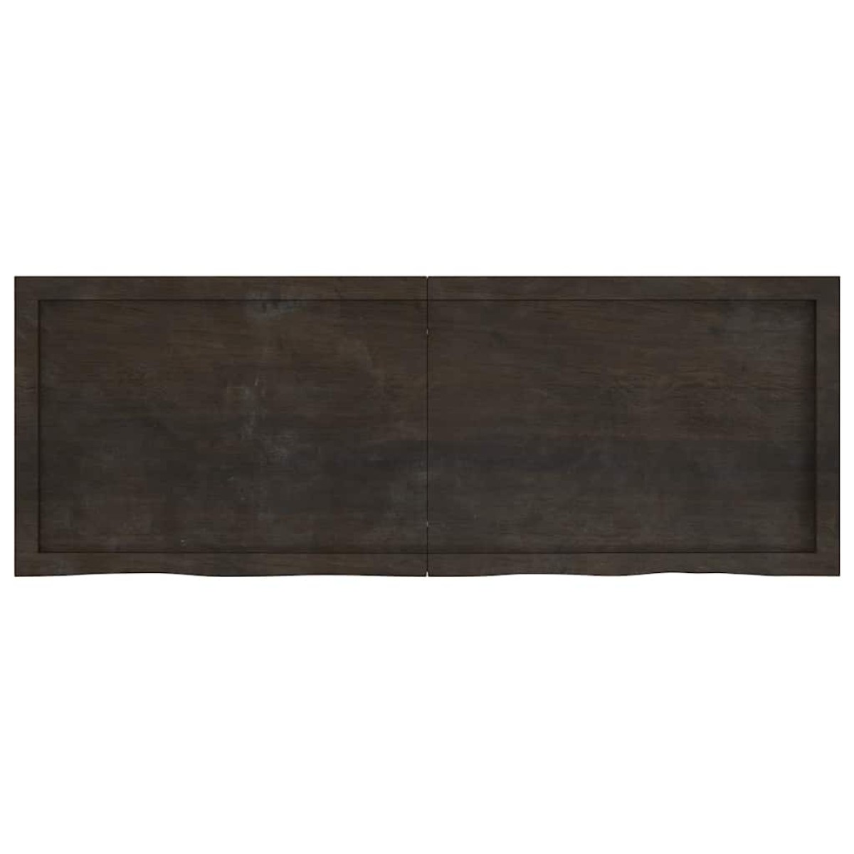 vidaXL Πάγκος Μπάνιου Σκ. Γκρι 140x50x4 εκ. Επεξ. Μασίφ Ξύλο