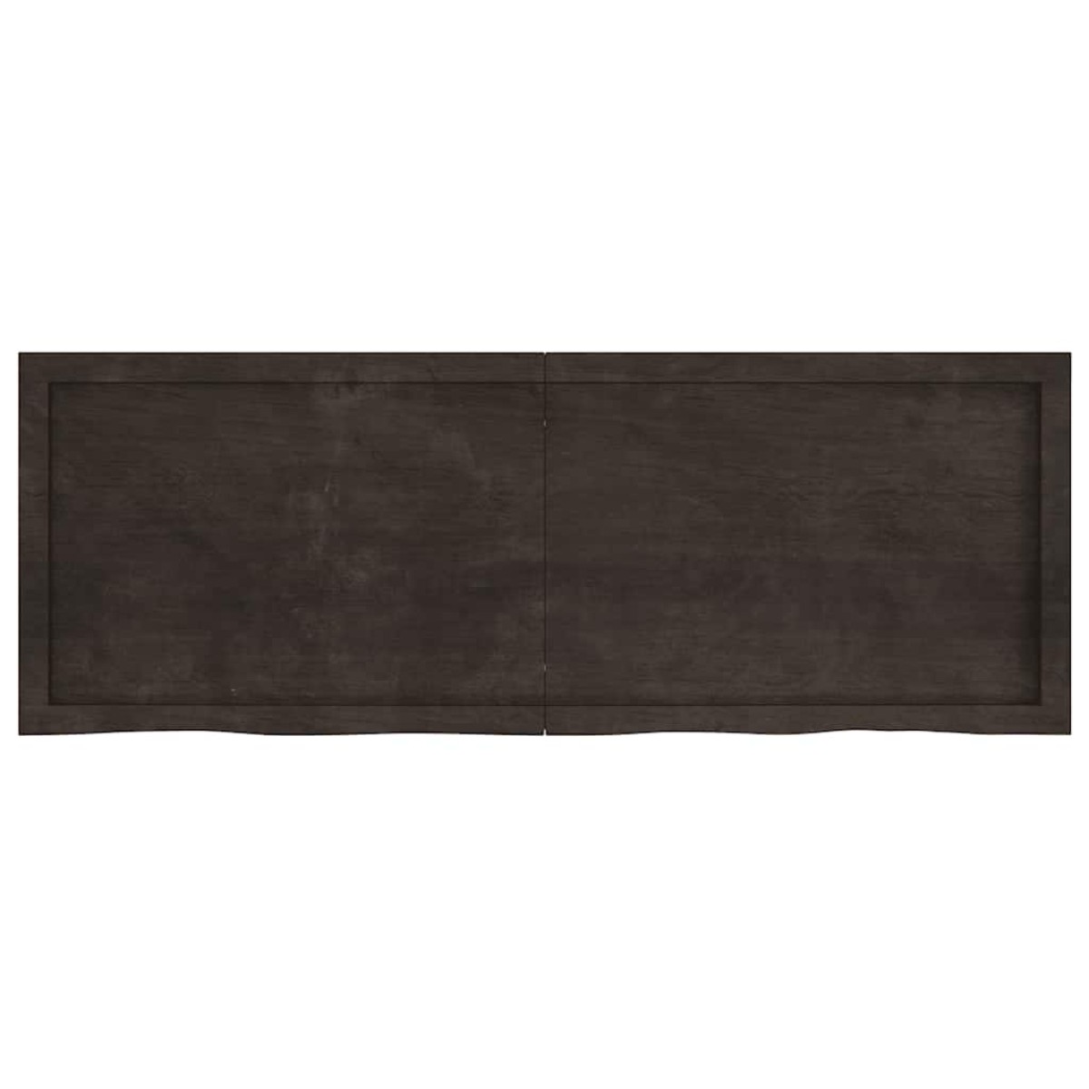 vidaXL Πάγκος Μπάνιου Σκούρο Γκρι 140x50x6 εκ. Επεξεργ. Μασίφ Ξύλο