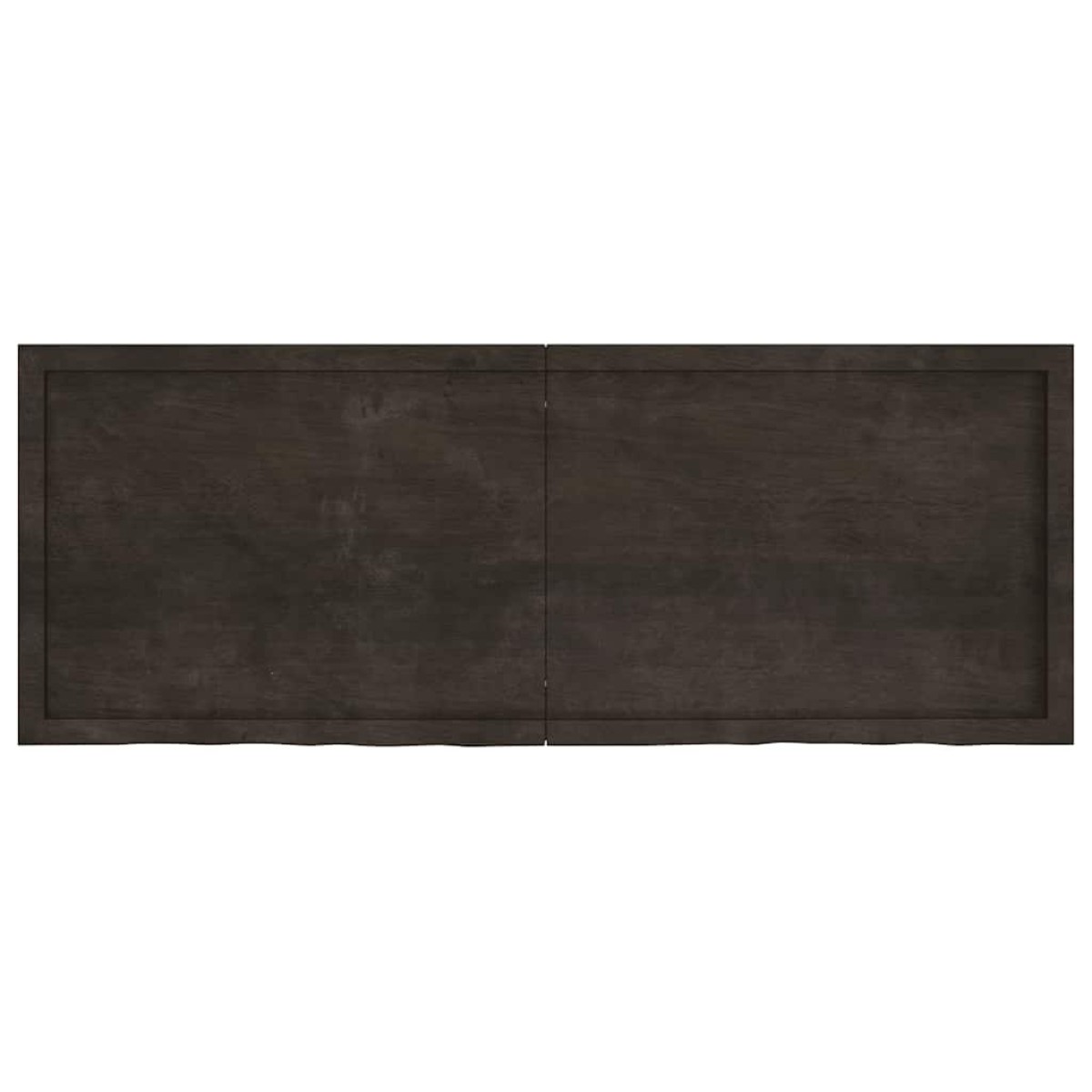 vidaXL Πάγκος Μπάνιου Σκούρο Γκρι 160x60x4 εκ. Επεξεργ. Μασίφ Ξύλο