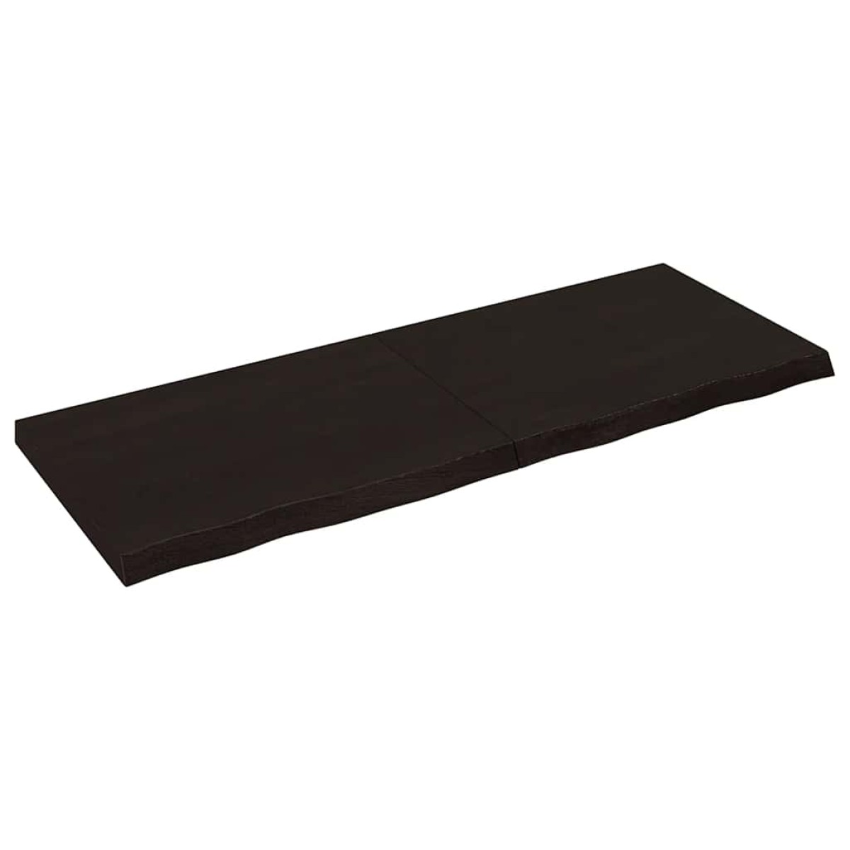 vidaXL Πάγκος Μπάνιου Σκούρο Γκρι 160x60x6 εκ. Επεξ. Μασίφ Ξύλο
