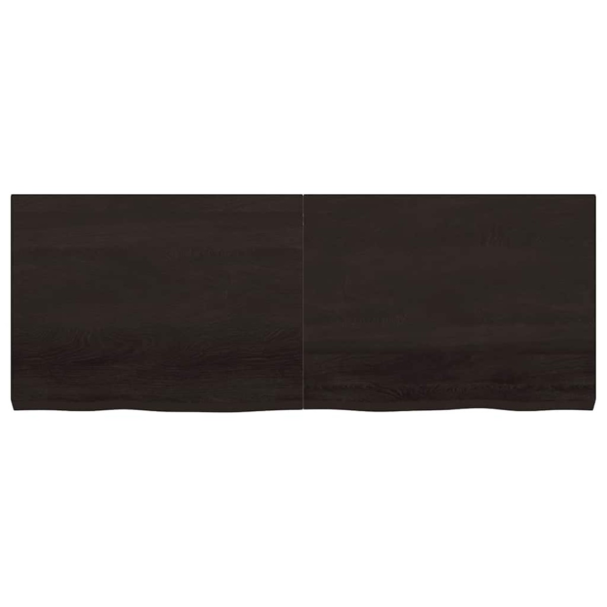 vidaXL Πάγκος Μπάνιου Σκούρο Γκρι 160x60x6 εκ. Επεξ. Μασίφ Ξύλο