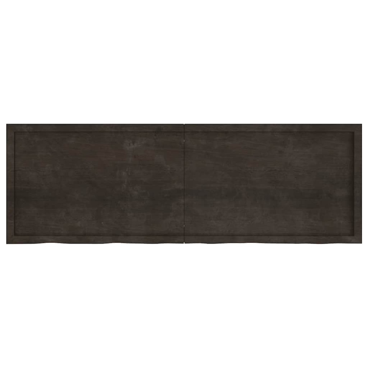 vidaXL Πάγκος Μπάνιου Σκούρο Γκρι 180x60x6 εκ. Επεξεργ. Μασίφ Ξύλο