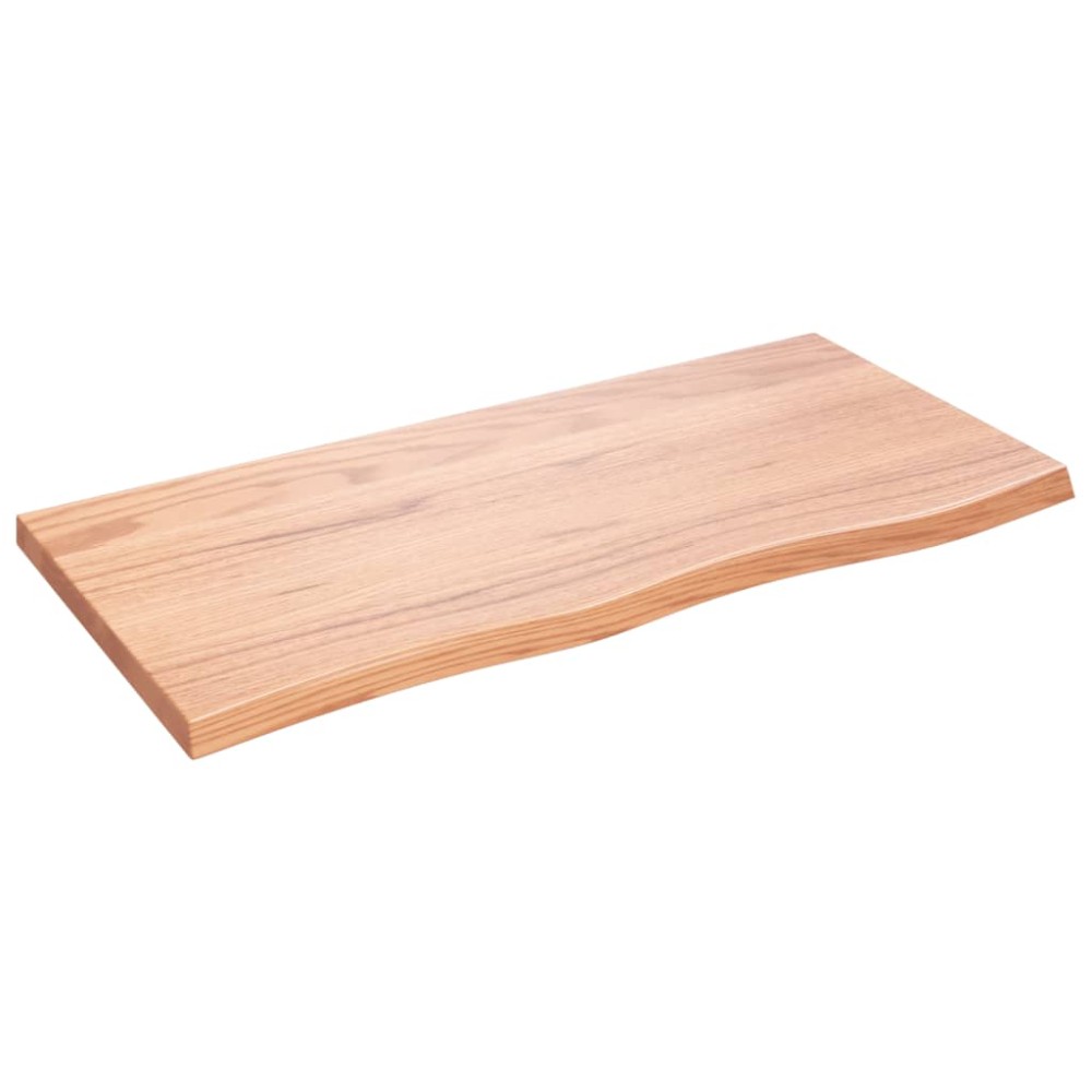 vidaXL Επιφ Τραπεζιού Αν Καφέ 100x50x(2-4)εκ. Επεξ. Μασίφ Ξύλο Δρυός