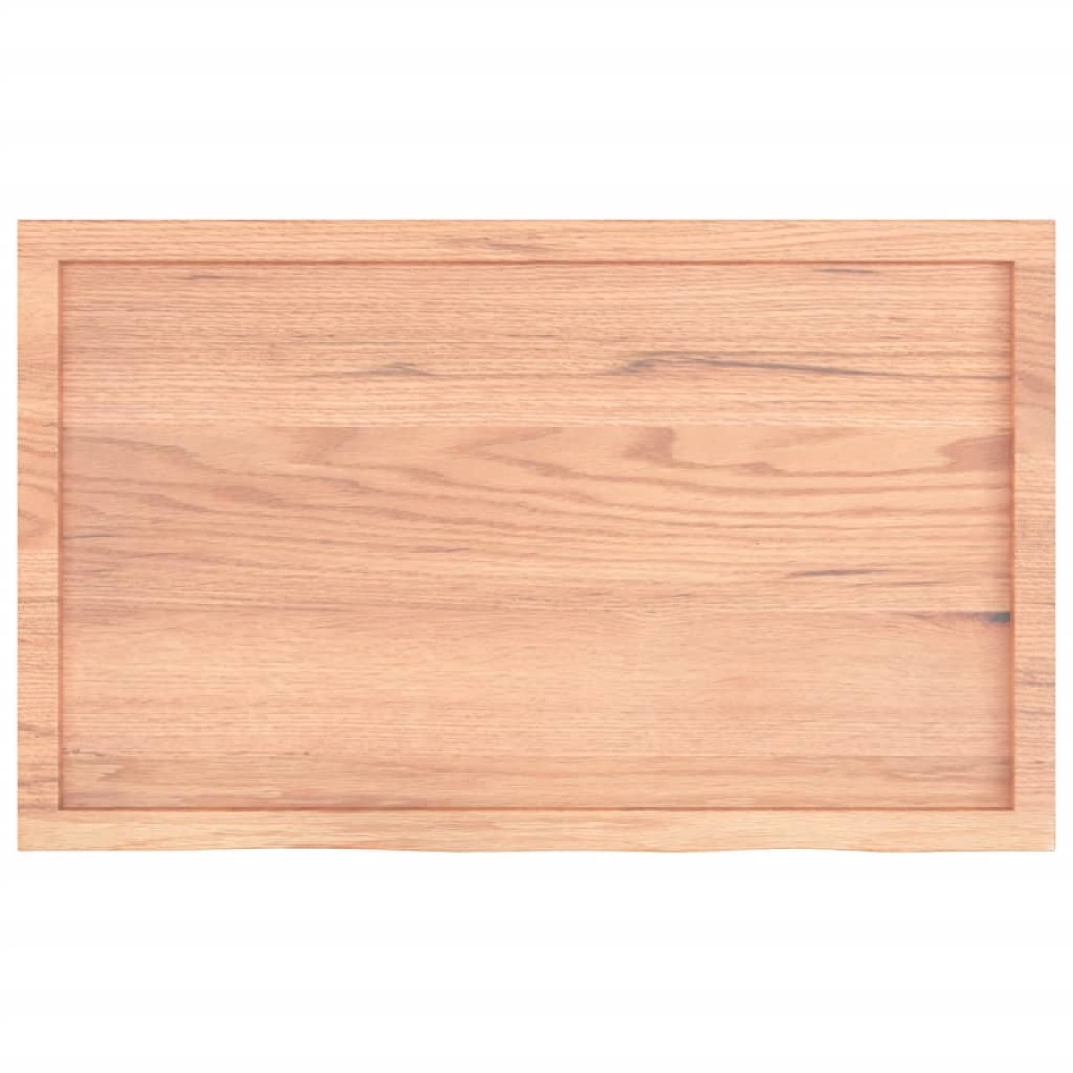 vidaXL Επιφάνεια Τραπεζιού Αν. Καφέ 100x60x4εκ. Επεξ. Μασίφ Ξύλο Δρυός