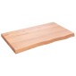 vidaXL Επιφάνεια Τραπεζιού Αν. Καφέ 100x60x6 εκ Επεξ. Μασίφ Ξύλο Δρυός