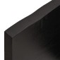 vidaXL Επιφ. Τραπεζιού Σκούρο Γκρι 100x60x4 εκ Επεξ. Μασίφ Ξύλο Δρυός
