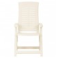 vidaXL Καρέκλες Κήπου Ανακλινόμενες 2 τεμ. Λευκές Πλαστικές