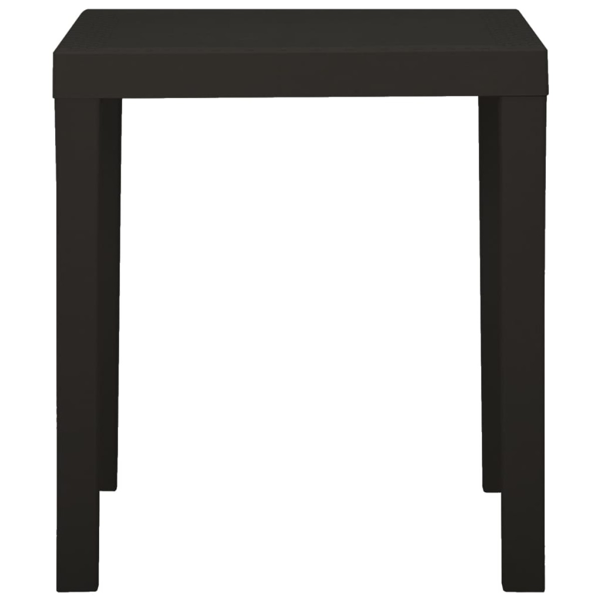 vidaXL Τραπέζι Κήπου Ανθρακί 79 x 65 x 72 εκ. από Πλαστικό