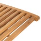 vidaXL Ξαπλώστρα από Μασίφ Ξύλο Teak