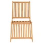 vidaXL Ξαπλώστρα από Μασίφ Ξύλο Teak