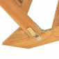 vidaXL Ξαπλώστρα από Μασίφ Ξύλο Teak
