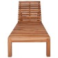 vidaXL Ξαπλώστρα από Μασίφ Ξύλο Teak