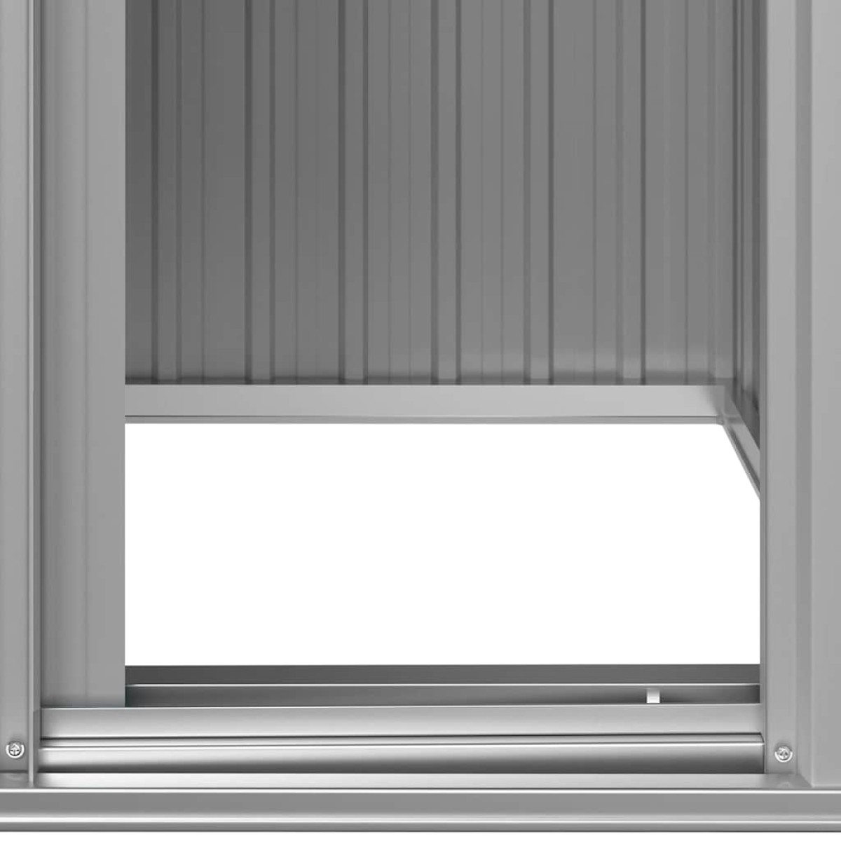 vidaXL Αποθήκη Κήπου Γκρι 126 x 97,5 x 177 εκ. από Γαλβανισμένο Ατσάλι