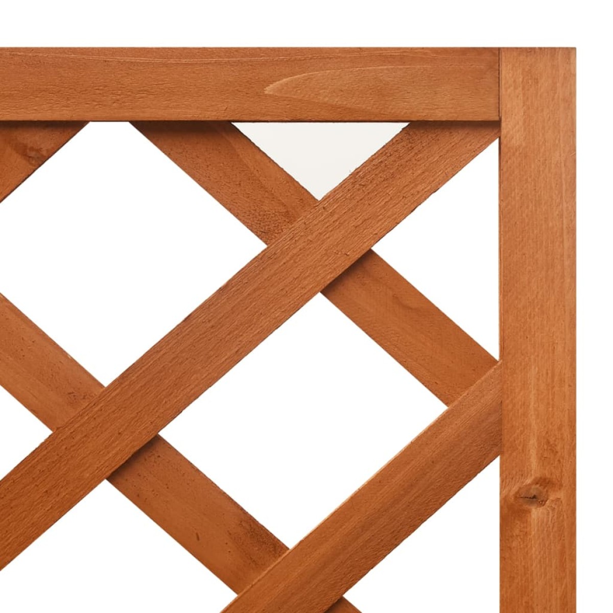 vidaXL Γλάστρα Γωνιακή με Καφασωτό 40 x 40 x 150 εκ. από Ξύλο Ελάτης