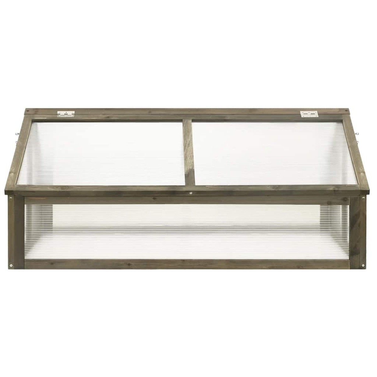 vidaXL Θερμοκήπιο Γκρι 114 x 80 x 50 εκ. από Ξύλο Ελάτης