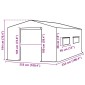 vidaXL Κάλυμμα Θερμοκηπίου Ανταλ. Πράσινο (6,5025 μ²) 255x255x194εκ