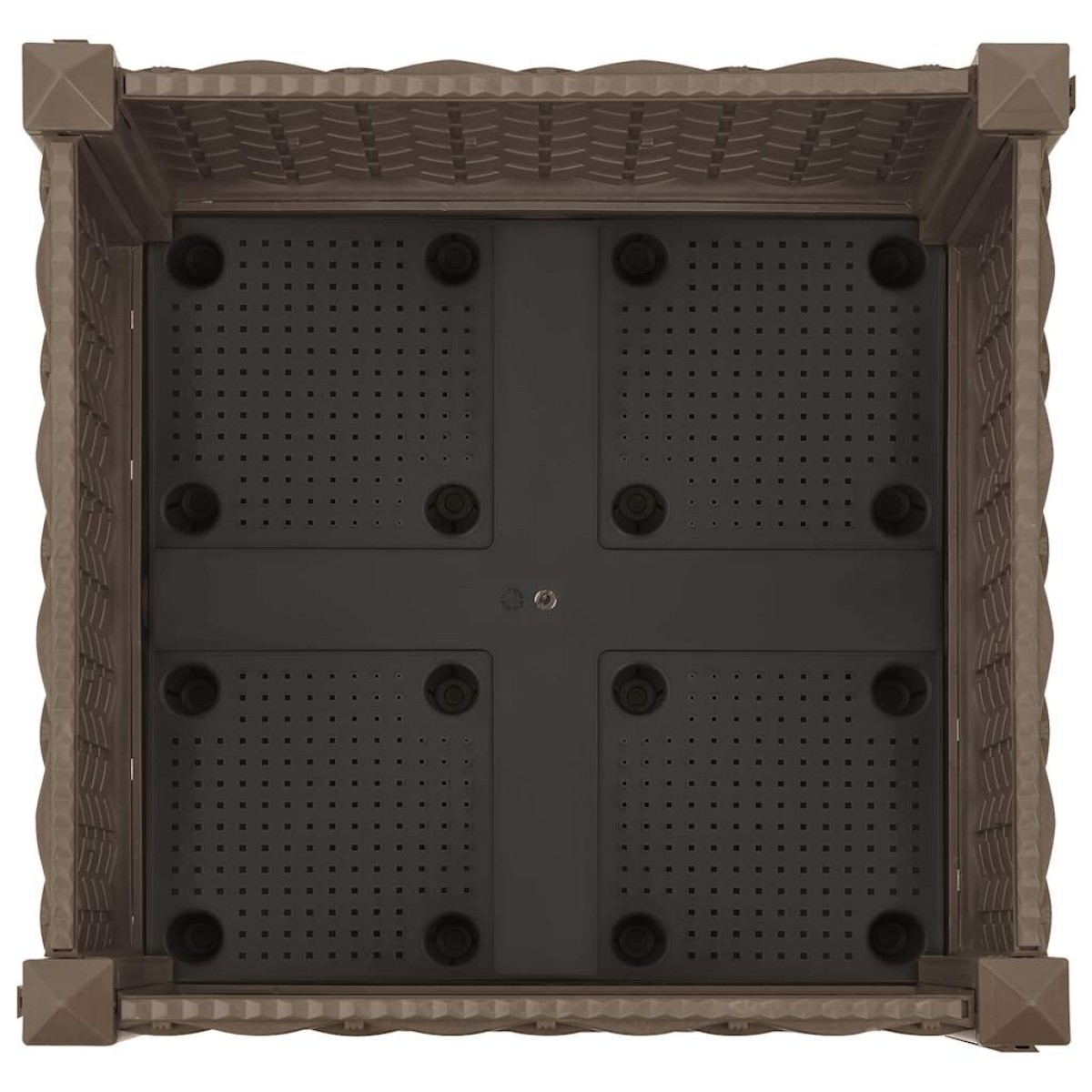 vidaXL Ζαρντινιέρα 40 x 40 x 23 εκ. από Πολυπροπυλένιο