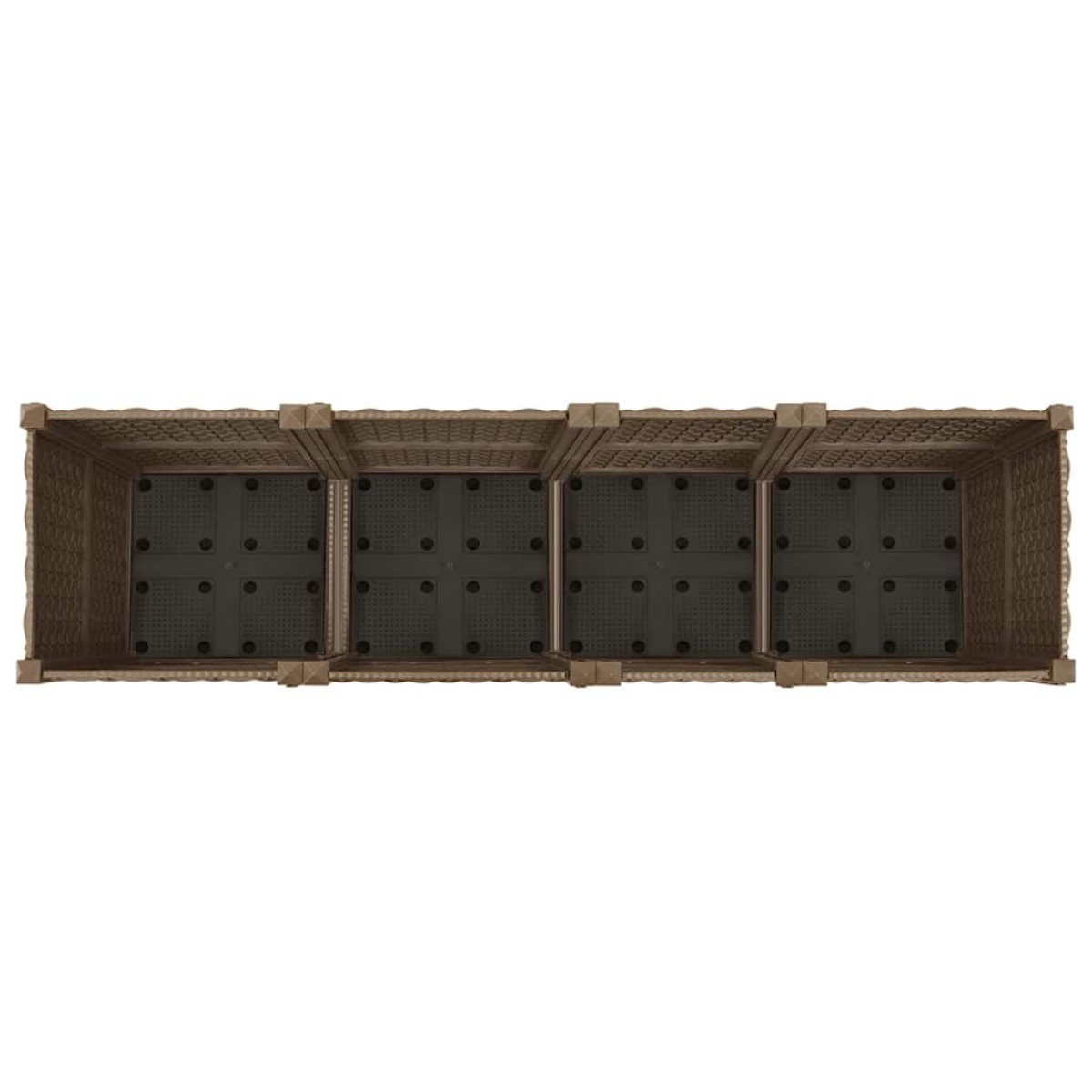 vidaXL Ζαρντινιέρα 160 x 40 x 38 εκ. από Πολυπροπυλένιο