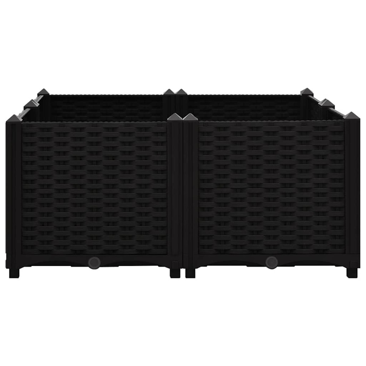 vidaXL Ζαρντινιέρα 80 x 80 x 38 εκ. από Πολυπροπυλένιο