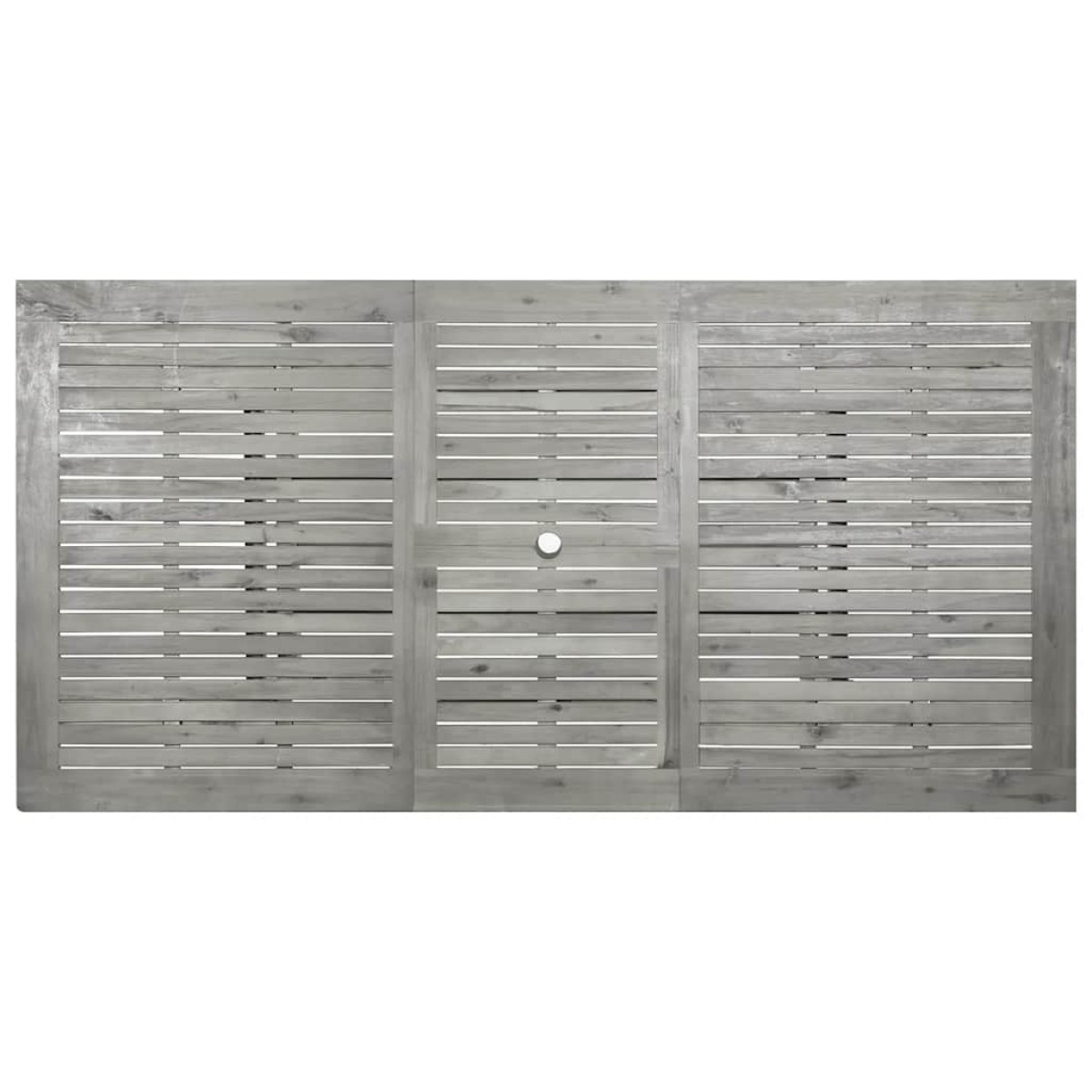 vidaXL Τραπεζαρία Κήπου (150-200) x 100 x 75 εκ από Μασίφ Ξύλο Ακακίας