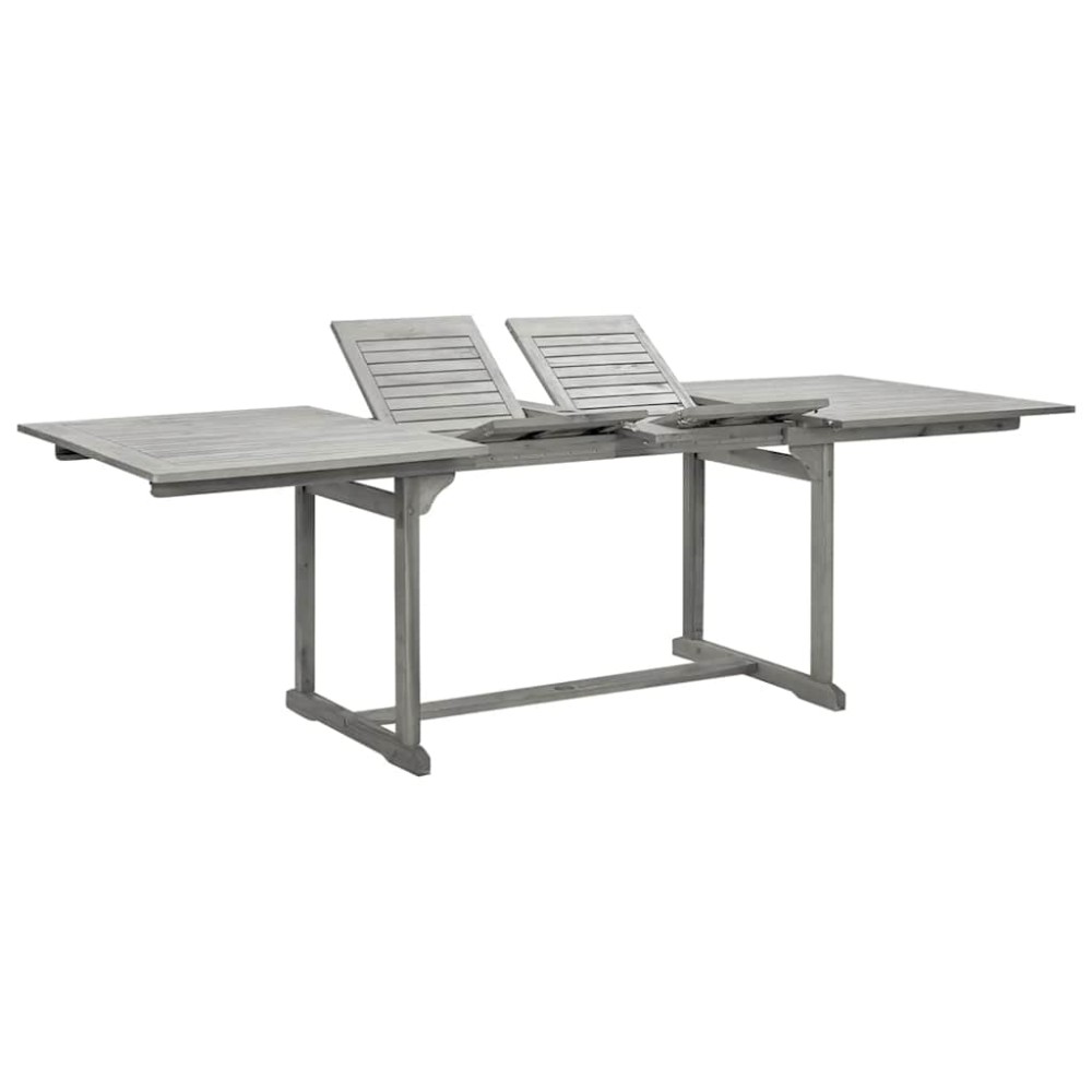 vidaXL Τραπεζαρία Κήπου (160-240) x 100 x 75 εκ από Μασίφ Ξύλο Ακακίας