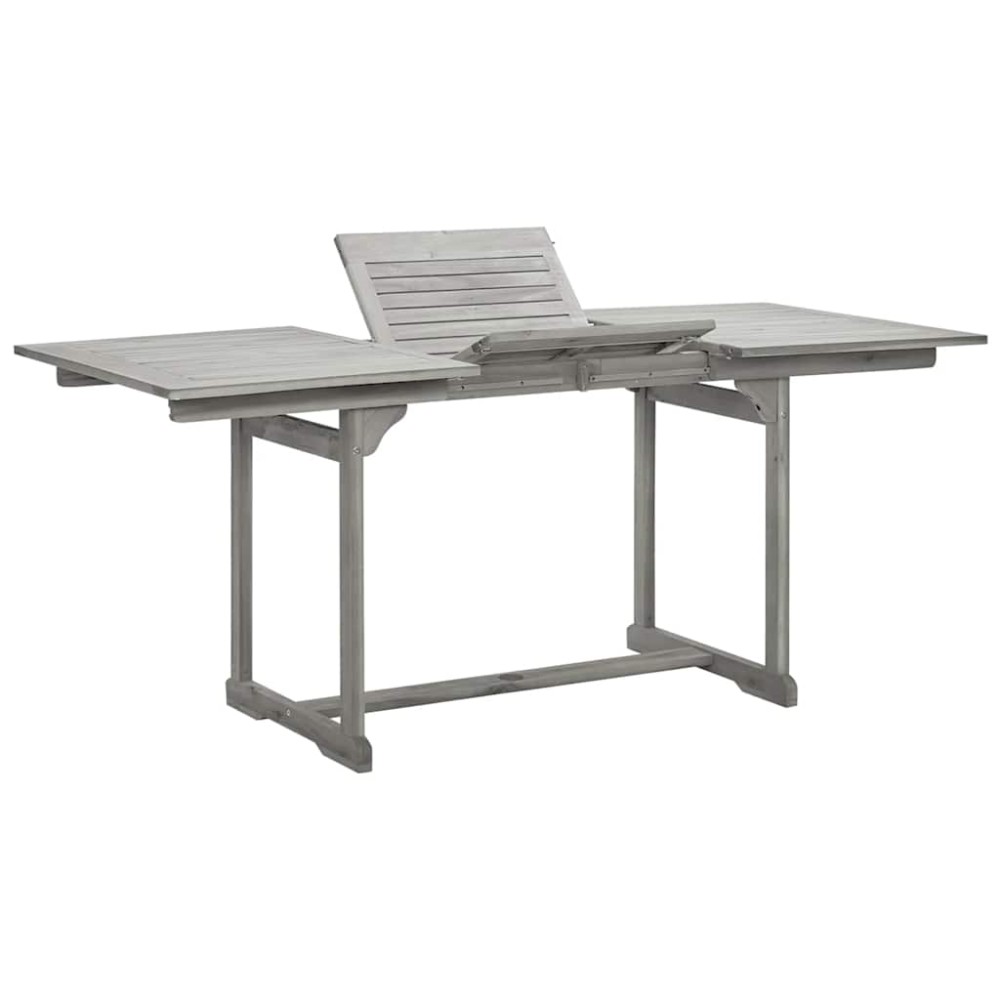 vidaXL Τραπεζαρία Κήπου (120-170) x 80 x 75 εκ. από Μασίφ Ξύλο Ακακίας