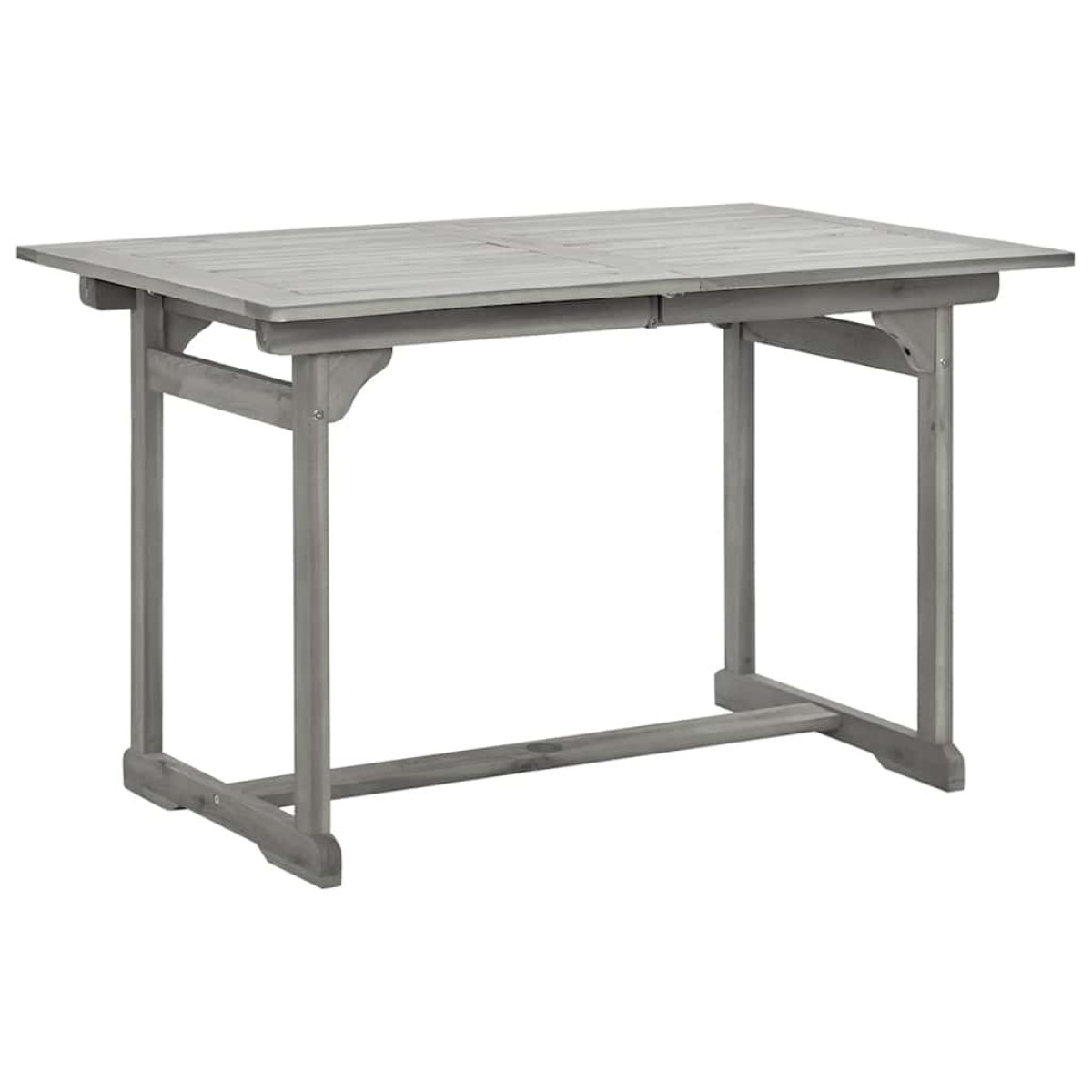 vidaXL Τραπεζαρία Κήπου (120-170) x 80 x 75 εκ. από Μασίφ Ξύλο Ακακίας