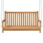 vidaXL Κούνια Κήπου 114 x 60 x 64 εκ. από Μασίφ Ξύλο Teak