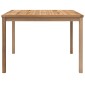 vidaXL Τραπεζαρία Κήπου 110 x 110 x 77 εκ. από Μασίφ Ξύλο Teak