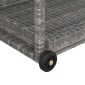 vidaXL Τρόλεϊ Μεταφοράς Γκρι 100 x 45 x 83 εκ. από Συνθετικό Ρατάν
