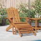 vidaXL Καρέκλα Κήπου Adirondack με Υποπόδιο από Μασίφ Ξύλο Ακακίας