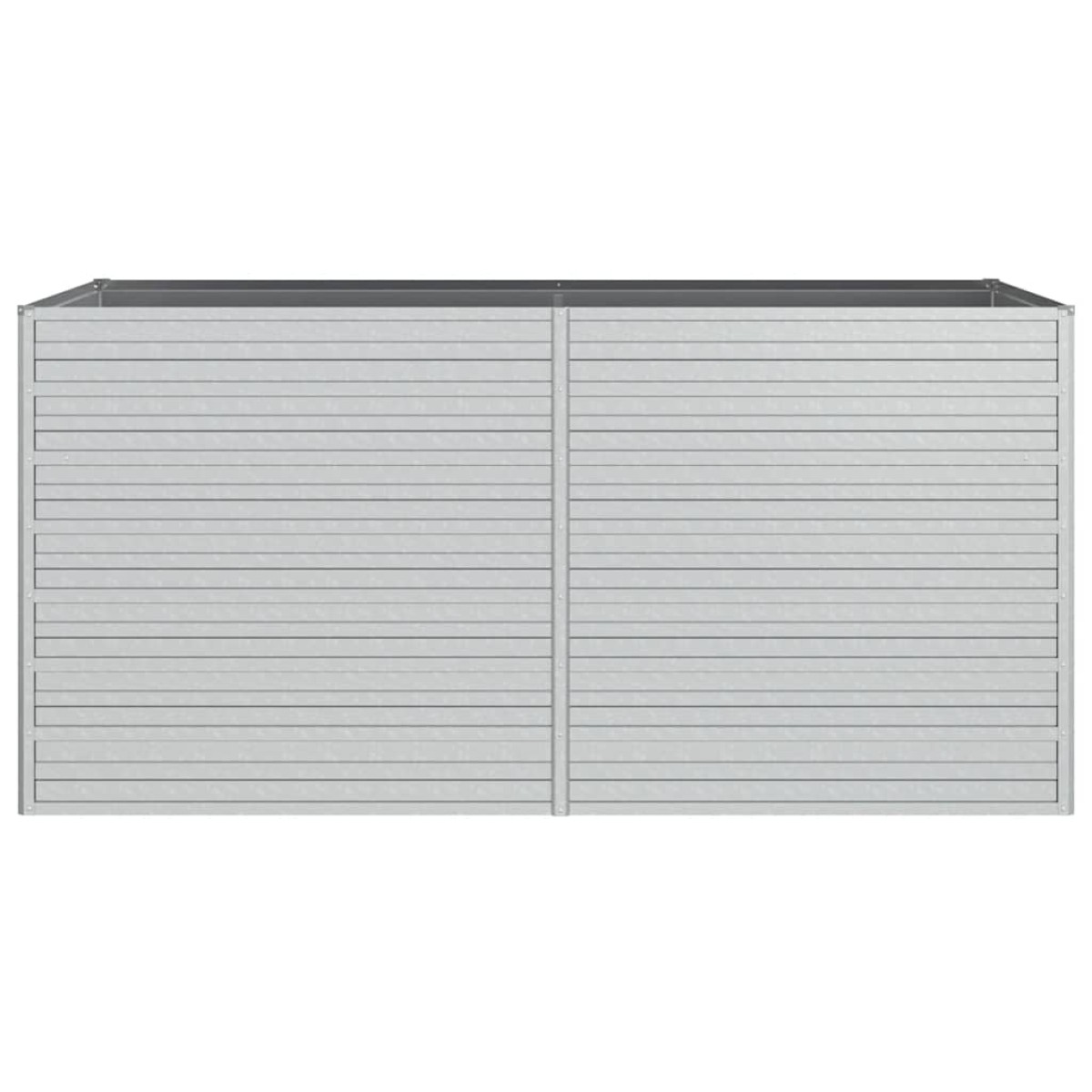 vidaXL Ζαρντινιέρα Υπερυψωμένη Ασημί 160x80x77 εκ. Γαλβανισμ. Χάλυβας