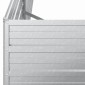 vidaXL Ζαρντινιέρα Υπερυψωμένη Ασημί 160x80x45 εκ. Γαλβανισμ. Χάλυβας
