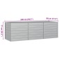 vidaXL Ζαρντινιέρα Υπερυψωμένη Ασημί 240x80x77 εκ. Γαλβανισμ. Χάλυβας