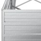 vidaXL Ζαρντινιέρα Υπερυψωμένη Ασημί 240x40x77 εκ. Γαλβανισμ. Χάλυβας