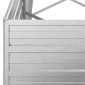 vidaXL Ζαρντινιέρα Υπερυψωμένη Ασημί 240x80x45 εκ. Γαλβανισμ. Χάλυβας