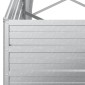 vidaXL Ζαρντινιέρα Υπερυψωμένη Ασημί 320x40x45 εκ. Γαλβανισμ. Χάλυβας