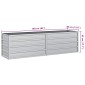 vidaXL Ζαρντινιέρα Υπερυψωμένη Ασημί 160x40x45 εκ. Γαλβανισμ. Χάλυβας